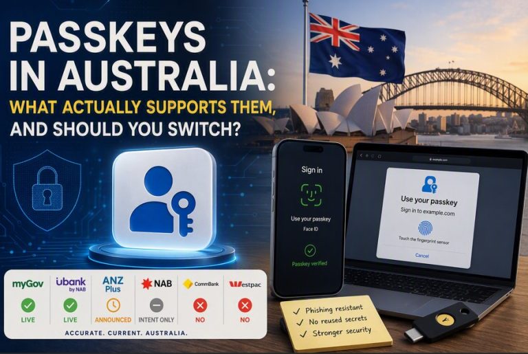 Passkeys in Australia: What Actually Supports Them, and Should You Switch?